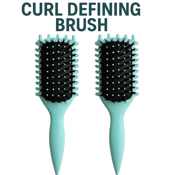 2-Pack Curl Defining Brushes for Curly Hair Detangling Styling Smooth Frizz Free - Picture 2 of 6
